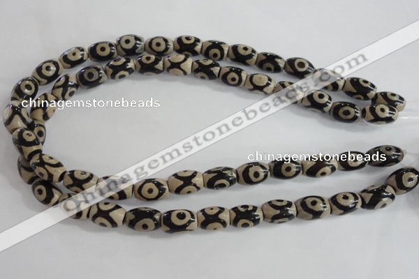 CAG5090 15.5 inches 8*12mm drum tibetan agate beads wholesale