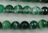 CAG5123 15.5 inches 10mm faceted round line agate beads wholesale