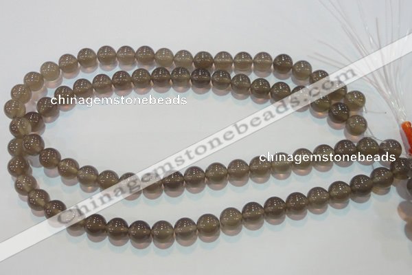 CAG5242 15.5 inches 10mm round Brazilian grey agate beads wholesale