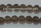 CAG5248 15.5 inches 10mm faceted round Brazilian grey agate beads