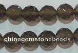 CAG5249 15.5 inches 12mm faceted round Brazilian grey agate beads