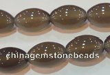 CAG5257 15.5 inches 12*18mm rice Brazilian grey agate beads