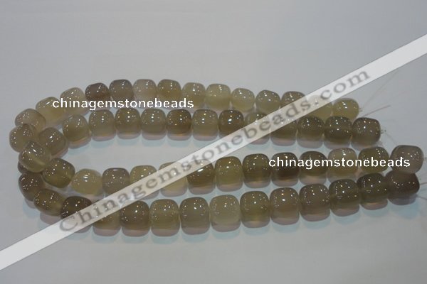 CAG5261 15.5 inches 14*14mm square Brazilian grey agate beads