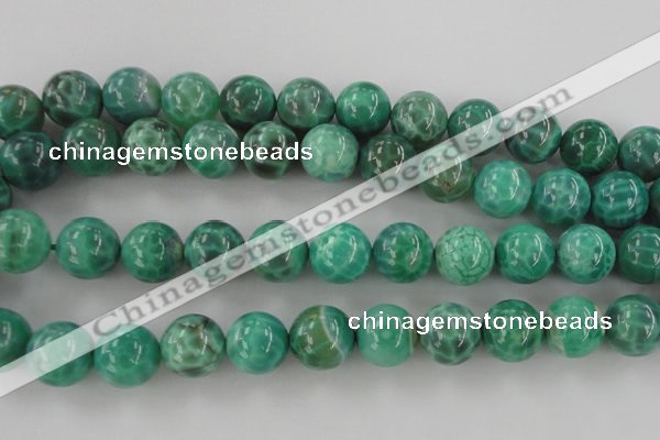 CAG5305 15.5 inches 14mm round peafowl agate gemstone beads