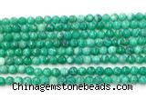 CAG5309 15.5 inches 4mm faceted round peafowl agate gemstone beads