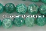 CAG5310 15.5 inches 6mm faceted round peafowl agate gemstone beads