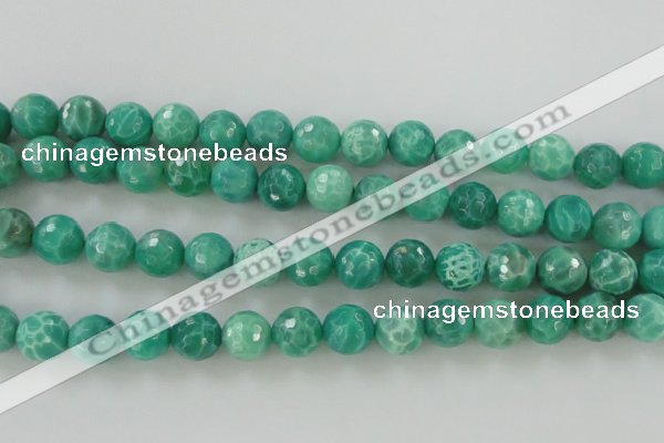 CAG5312 15.5 inches 10mm faceted round peafowl agate gemstone beads