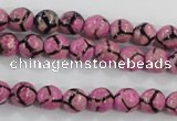 CAG5347 15.5 inches 8mm faceted round tibetan agate beads wholesale