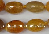 CAG5406 10*14mm – 20*30mm faceted drum dragon veins agate beads