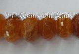 CAG5412 8*12mm – 13*22mm faceted rondelle dragon veins agate beads