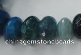 CAG5416 8*12mm – 13*22mm faceted rondelle dragon veins agate beads