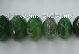 CAG5417 8*12mm – 13*22mm faceted rondelle dragon veins agate beads