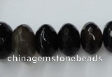 CAG5419 8*12mm – 13*22mm faceted rondelle dragon veins agate beads