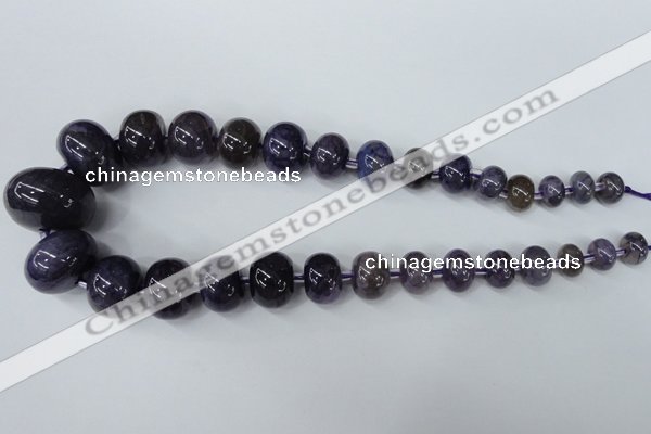 CAG5424 8*12mm – 20*30mm rondelle dragon veins agate beads