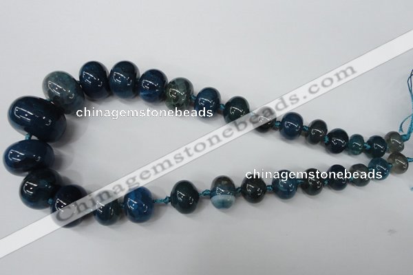 CAG5425 8*12mm – 20*30mm rondelle dragon veins agate beads