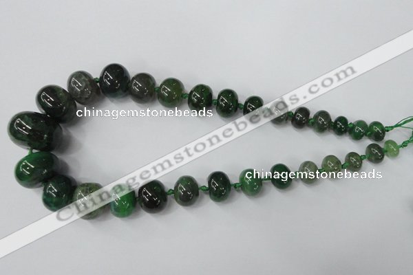 CAG5426 8*12mm – 20*30mm rondelle dragon veins agate beads