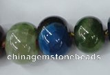 CAG5428 8*12mm – 20*30mm rondelle dragon veins agate beads