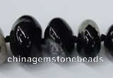 CAG5430 7*11mm – 15*22mm rondelle agate druzy geode agate beads