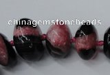 CAG5431 7*11mm – 15*22mm rondelle agate druzy geode agate beads