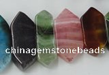 CAG5450 15.5 inches 10*20mm - 12*48mm freeform agate gemstone beads