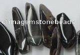 CAG5468 15.5 inches 8*20mm - 15*60mm freeform agate gemstone beads