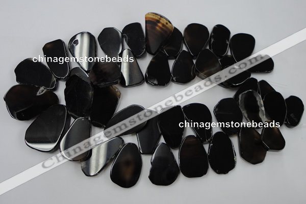 CAG5475 15.5 inches 16*22mm - 25*38mm freeform agate gemstone beads