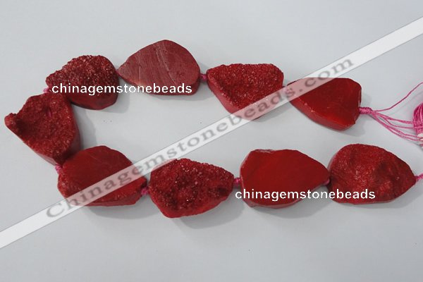 CAG5482 15.5 inches 30*40mm freeform agate gemstone beads