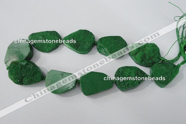 CAG5483 15.5 inches 28*36mm freeform agate gemstone beads