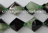 CAG5499 15.5 inches 18*18mm faceted bicone agate gemstone beads