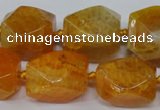 CAG5509 15.5 inches 16*17*22mm faceted nuggets agate beads