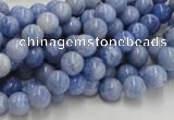 CAG551 16 inches 6mm round blue agate gemstone beads wholesale