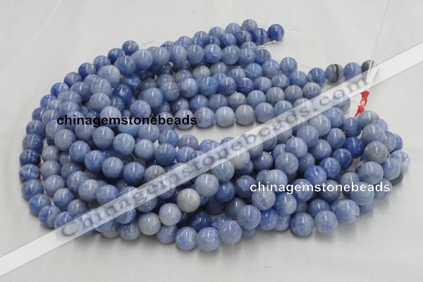 CAG551 16 inches 6mm round blue agate gemstone beads wholesale