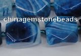 CAG5511 15.5 inches 16*17*22mm faceted nuggets agate beads