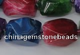 CAG5513 15.5 inches 16*17*22mm faceted nuggets agate beads