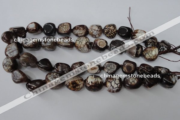 CAG5522 15.5 inches 15*17mm - 17*20mm nuggets agate gemstone beads