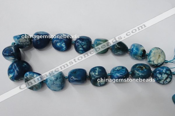 CAG5525 15.5 inches 20*22mm - 20*24mm nuggets agate gemstone beads