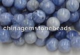 CAG553 16 inches 10mm round blue agate gemstone beads wholesale