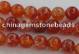 CAG5561 15.5 inches 6mm round natural fire agate beads wholesale