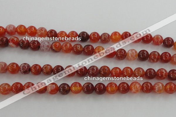 CAG5562 15.5 inches 8mm round natural fire agate beads wholesale