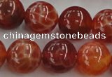 CAG5564 15.5 inches 12mm round natural fire agate beads wholesale