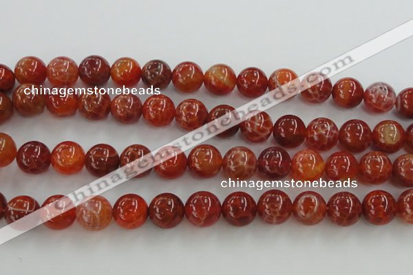 CAG5564 15.5 inches 12mm round natural fire agate beads wholesale