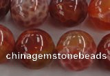 CAG5566 15.5 inches 16mm round natural fire agate beads wholesale