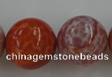 CAG5568 15.5 inches 20mm round natural fire agate beads wholesale