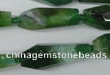 CAG5573 15 inches 15*25mm - 15*45mm faceted nuggets agate beads