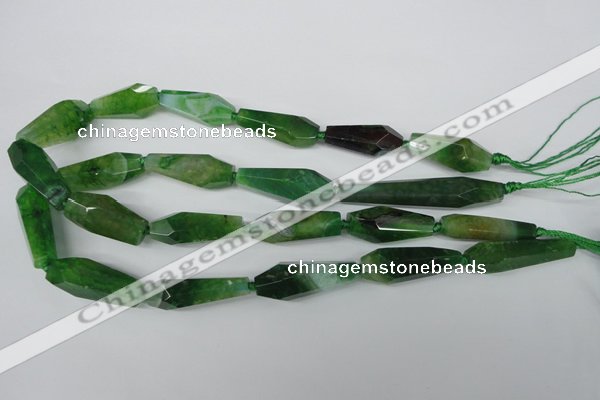 CAG5573 15 inches 15*25mm - 15*45mm faceted nuggets agate beads