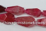 CAG5574 15 inches 13*18mm - 15*28mm faceted nuggets agate beads