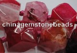 CAG5592 15 inches 12*14mm - 24*25mm faceted nuggets agate beads