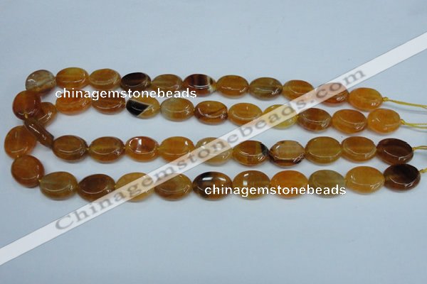 CAG5623 15 inches 13*16mm oval dragon veins agate beads wholesale