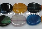 CAG5624 15 inches 15*28mm oval dragon veins agate beads wholesale