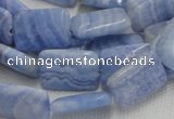 CAG564 16 inches 13*18mm rectangle blue agate beads wholesale